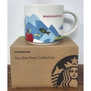 Starbucks You Are Here Collection Washington State 14oz Ceramic Coffee Mug 2015